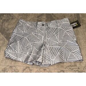 Slazenger Youth Girls Geo Gray Golf Shorts Sz Medium 28" Waist New